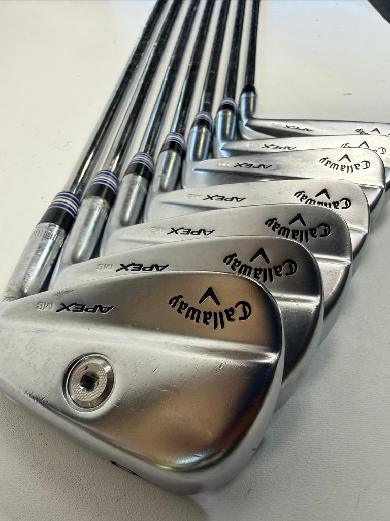 Callaway Apex MB 2021 Irons 4-PW KBS $-Taper 130 X-Stiff RH (Used)