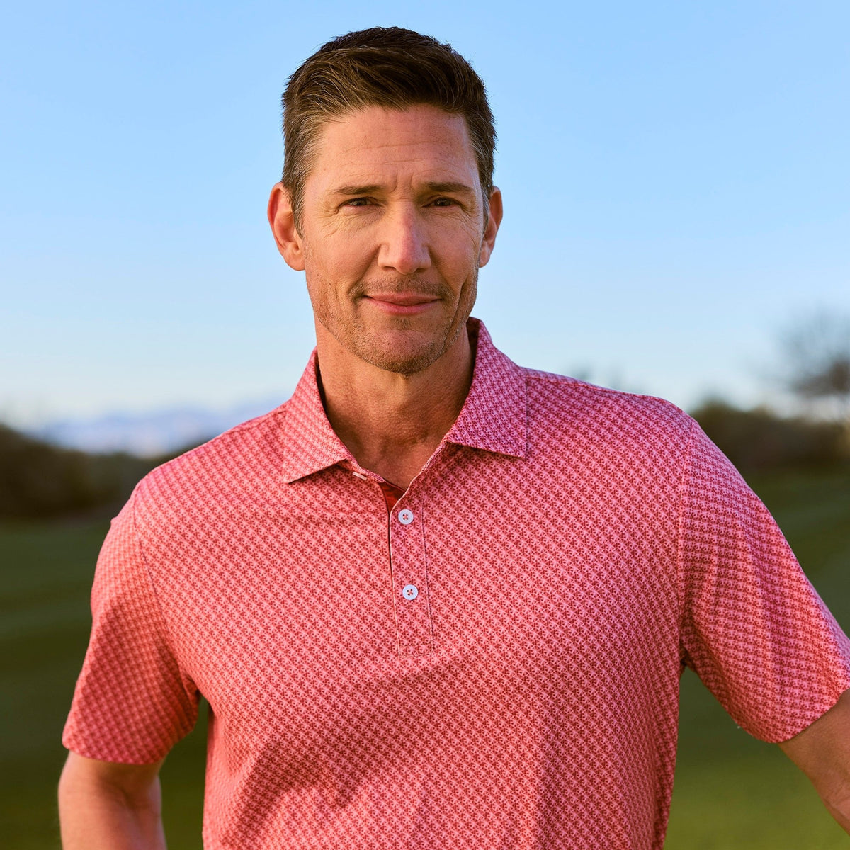 Athletic Tech Printed Polo