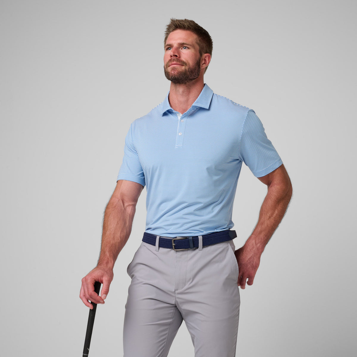 Athletic Tech Stripe Polo