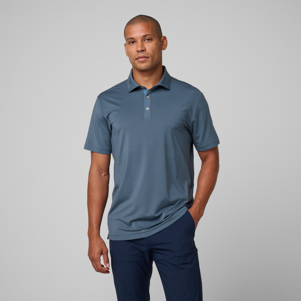 Athletic Tech Stripe Polo