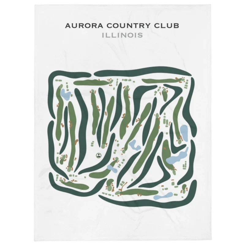 Aurora Country Club, Illinois - Printed Golf Courses