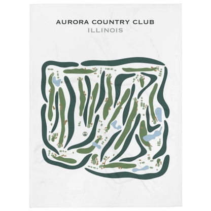Aurora Country Club, Illinois - Printed Golf Courses