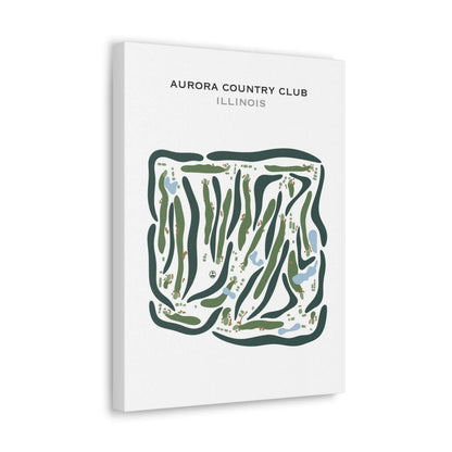 Aurora Country Club, Illinois - Printed Golf Courses