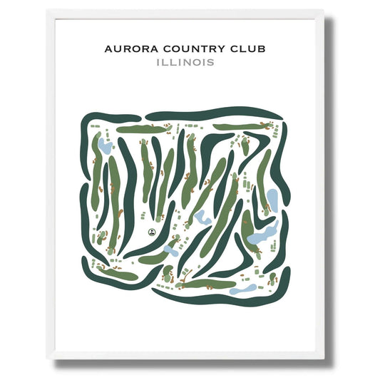 Aurora Country Club, Illinois - Printed Golf Courses