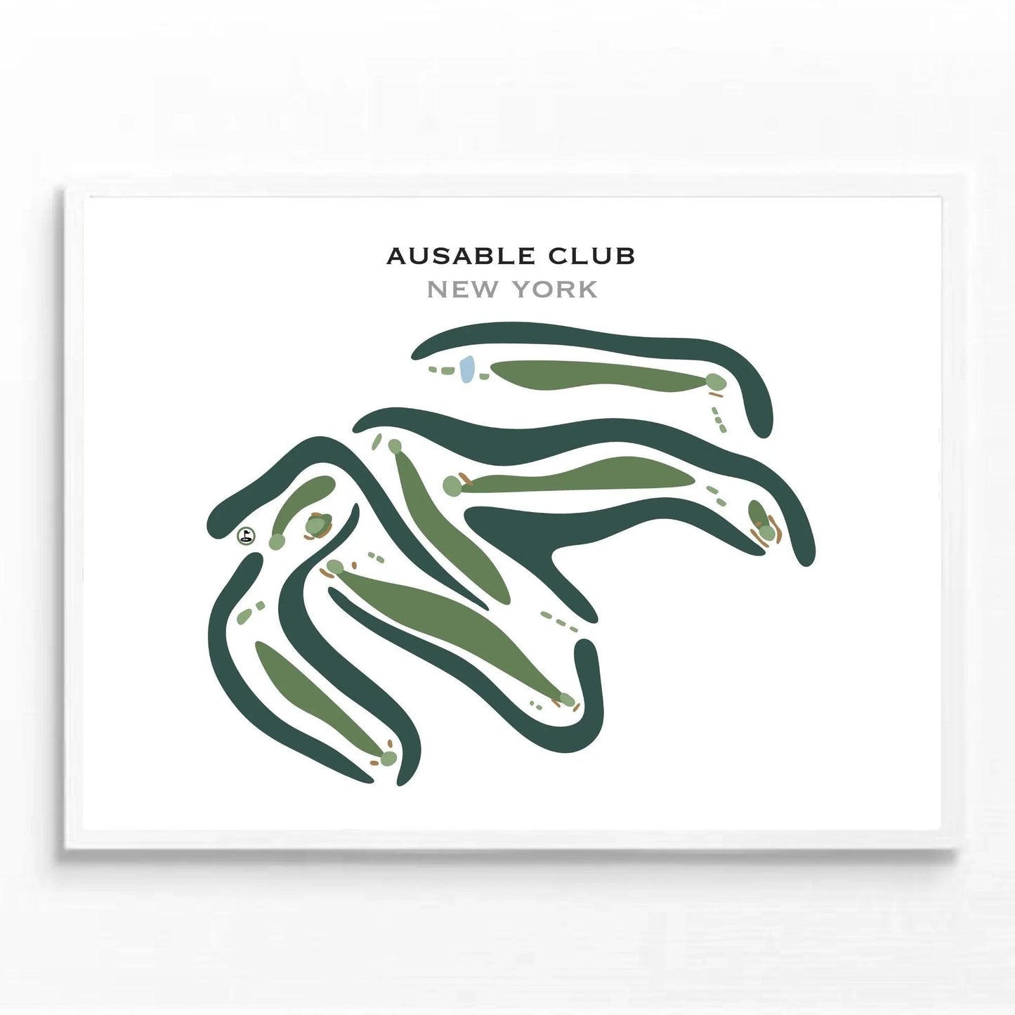 Ausable Club, New York - Printed Golf Courses