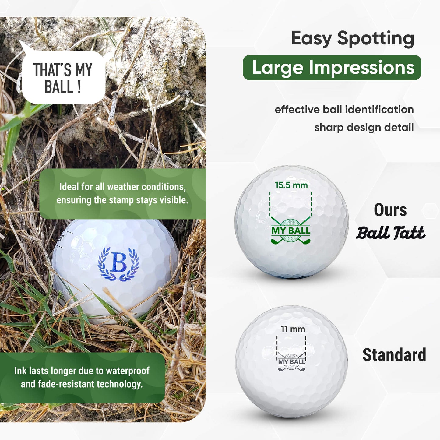 B Initial & Ball Marker