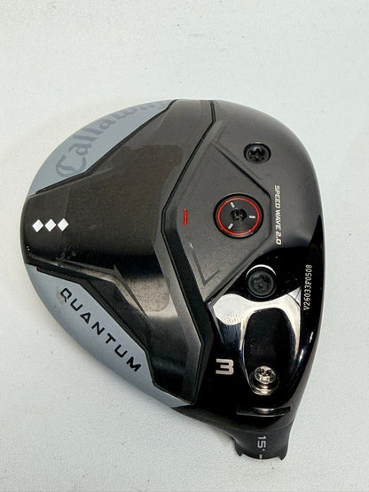 Callaway Quantum Triple Diamond 3 Wood 15° Head Only RH + Headcover