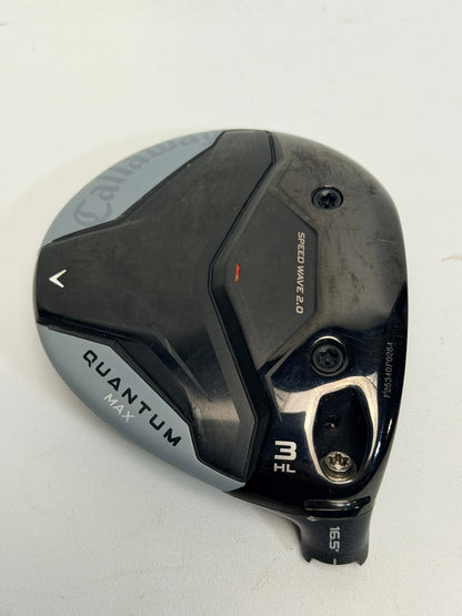 Callaway Quantum Max 3HL Wood 16.5° Head Only RH + Headcover