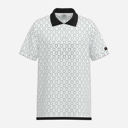 Back the Badge Performance Golf Polo - White