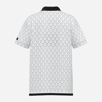 Back the Badge Performance Golf Polo - White