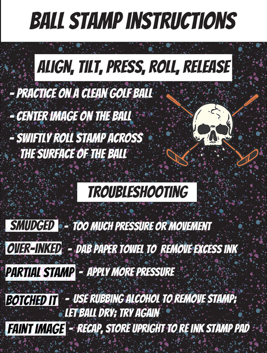 Shankitgolf Ball Stamps 5+ Designs