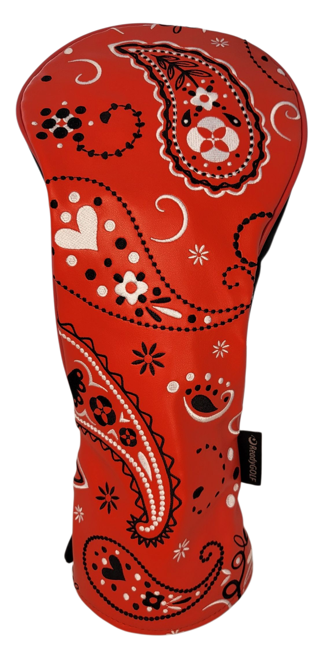 Red Bandana Embroidered Driver Headcover by ReadyGOLF