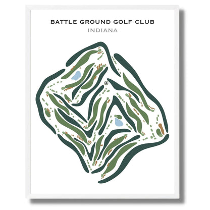 Battle Ground Golf Club, Indiana - Printed Golf Courses