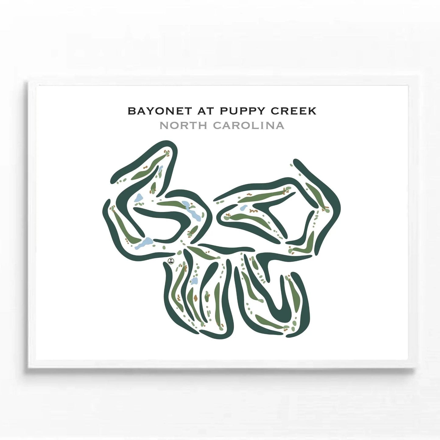 Bayonet At Puppy Creek, North Carolina - Printed Golf Courses