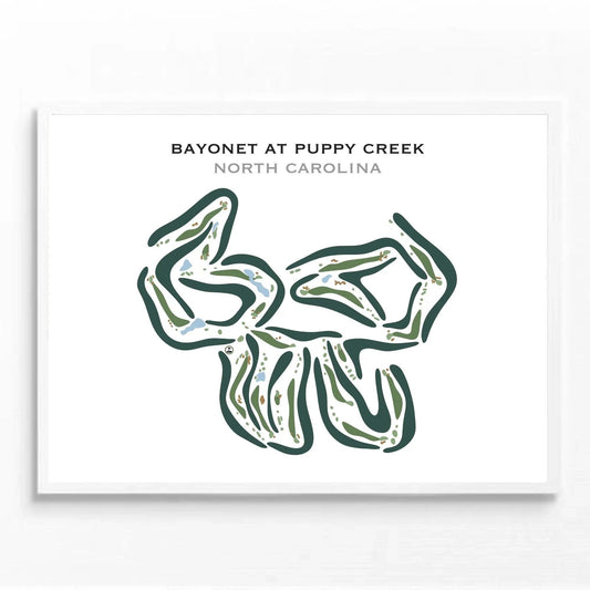 Bayonet At Puppy Creek, North Carolina - Printed Golf Courses