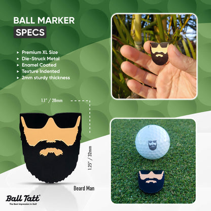 Beard Man XL Ball Marker