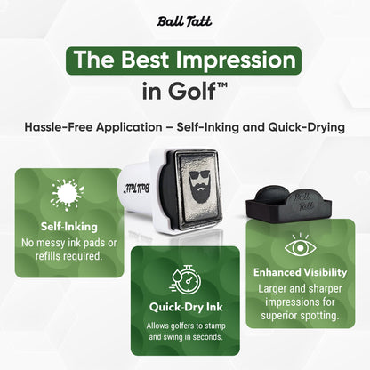 Beard Man Hat Clip Set