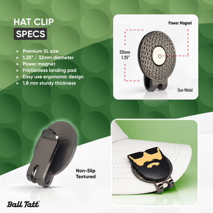 Beard Man Hat Clip Set