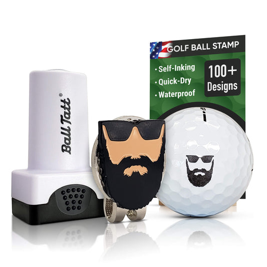 Beard Man Hat Clip Set