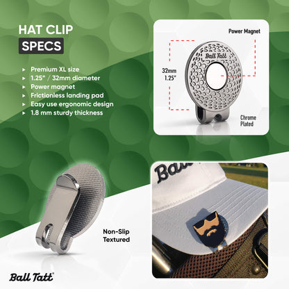 Beard Man Hat Clip Set