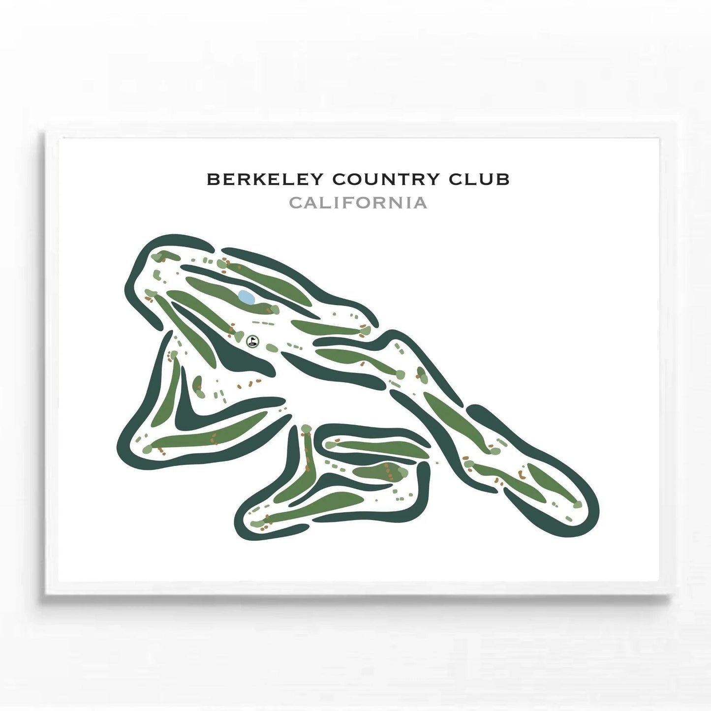 Berkeley Country Club, El Cerrito, California - Printed Golf Courses