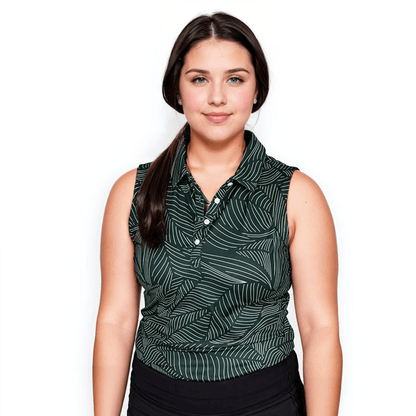 Bermuda Leaf Women's Polo (Sleeveless)