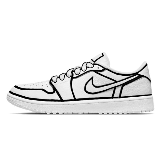 black-lines-jordan-1-golf-shoes-sneakers-185 - GOLF LEAGUE