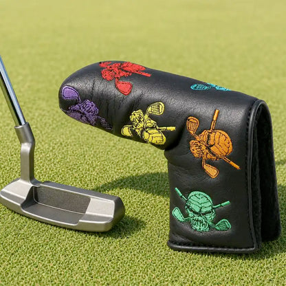 Dancing Skulls Putter Cover - Blade Style (Multicolor)