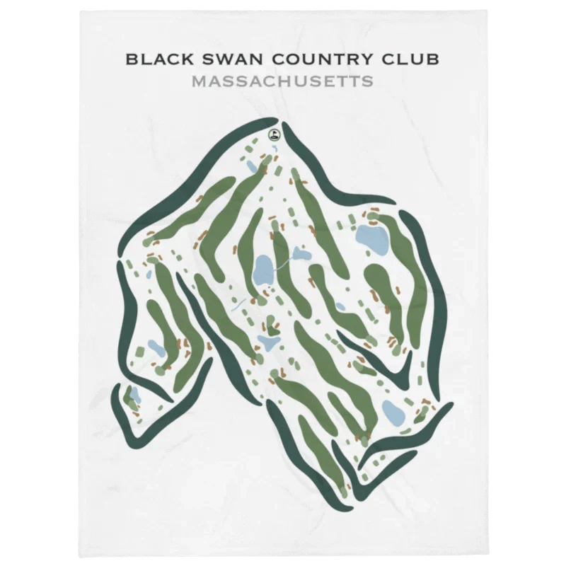 Black Swan Country Club, Massachusetts - Printed Golf Courses