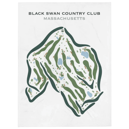Black Swan Country Club, Massachusetts - Printed Golf Courses