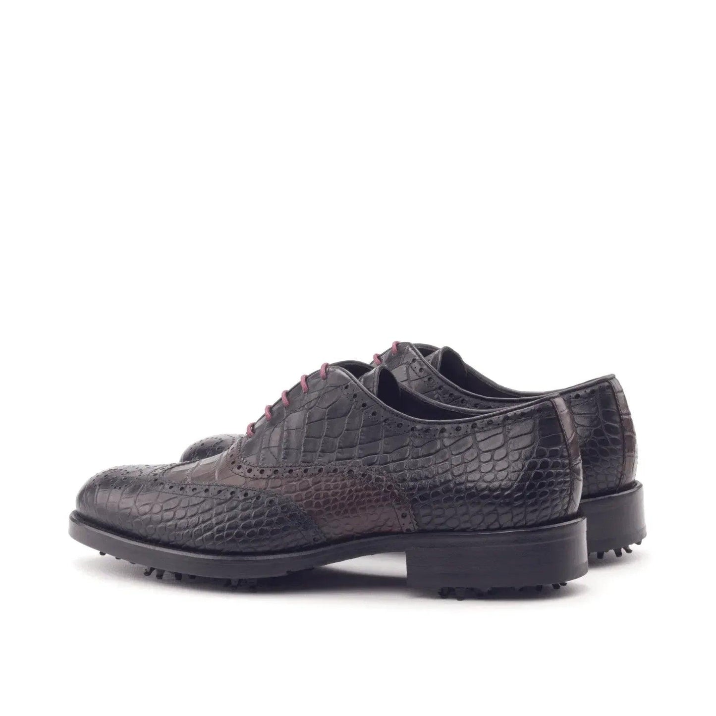 bobby-full-brogue-golf-shoes-ii-wholesale-black-crocodile-patterned-475 - GOLF LEAGUE