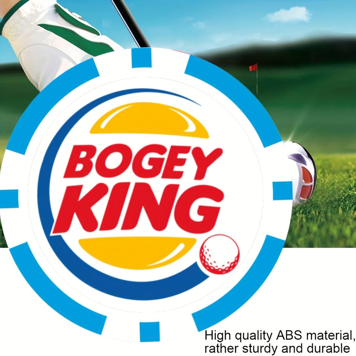 Bogey King Golf Ball Marker - Poker Chip Style