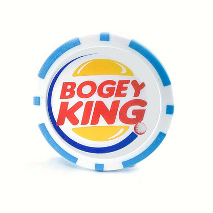 Bogey King Golf Ball Marker - Poker Chip Style