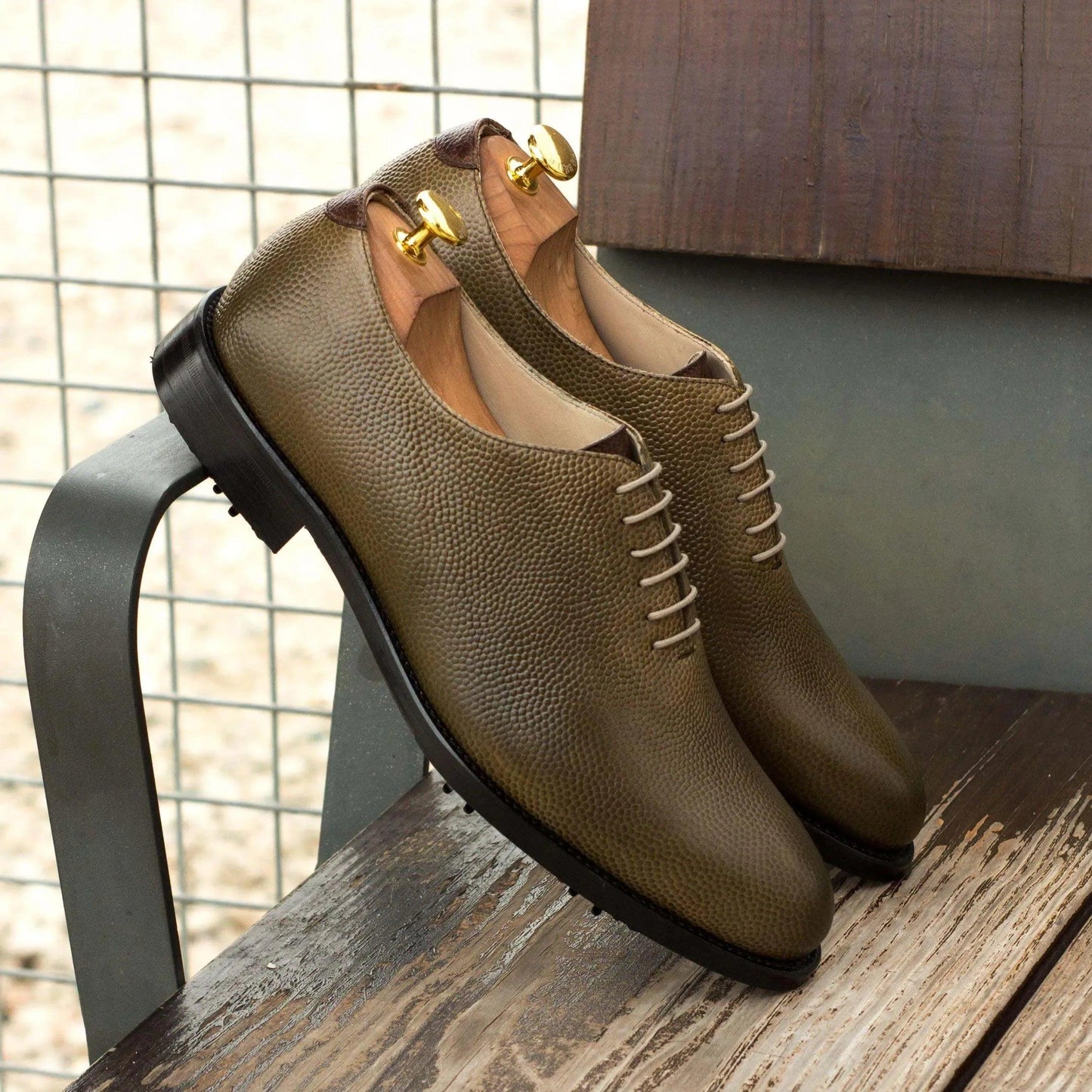 bogy-wholecut-golf-shoes-ii-wholesale-olive-green-leather-dress-343 - GOLF LEAGUE