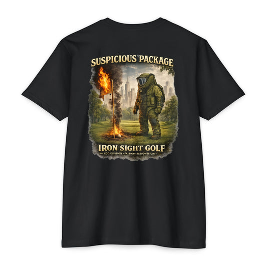 Bomb Squad “Suspicious Package” Golf T-Shirt
