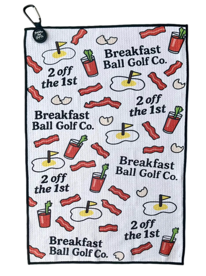 Breakfast Ball Magnetic Golf Towel - GOLF LEAGUE