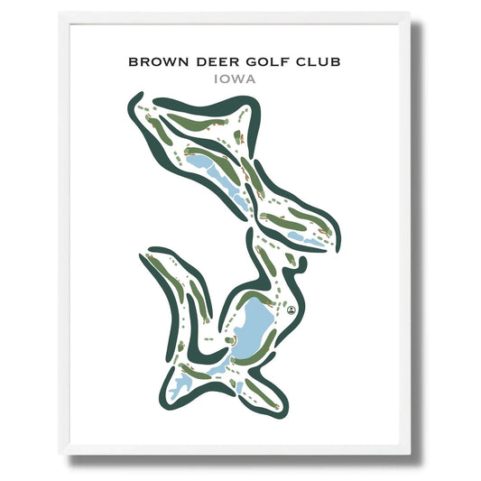 Brown Deer Golf Club, Iowa - Printed Golf Courses