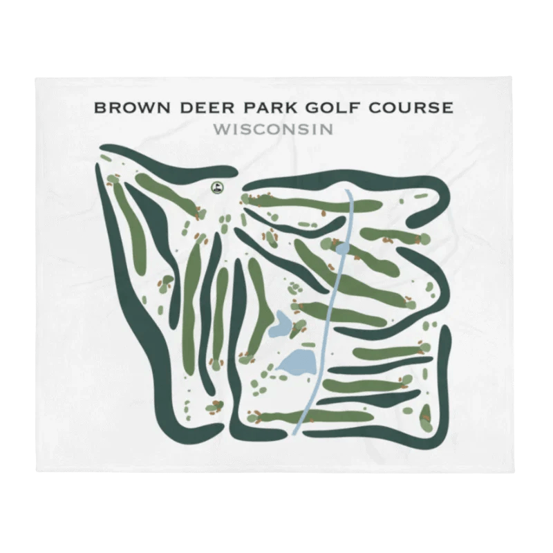 Brown Deer Park Golf Course, Wisconsin - Printed Golf Courses