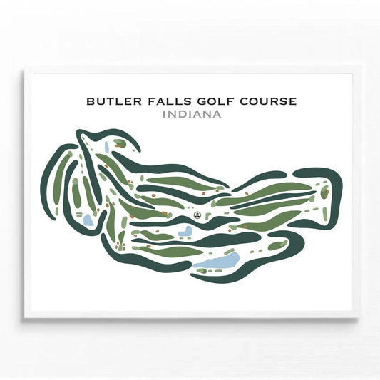 Butler Falls Golf Course, Indiana - Printed Golf Courses