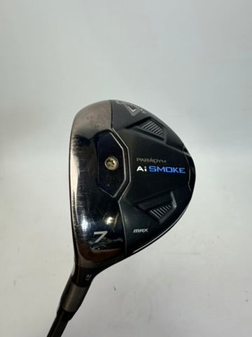 Callaway Paradym Ai Smoke Max 7 Wood 21° HZRDUS 60g 6.0 Stiff LH Used