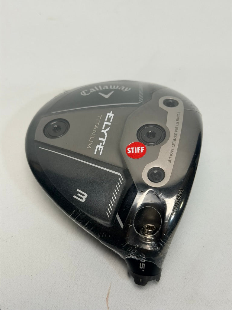 Callaway Elyte Titanium 3 Wood Head Only 15° RH Brand New + Headcover