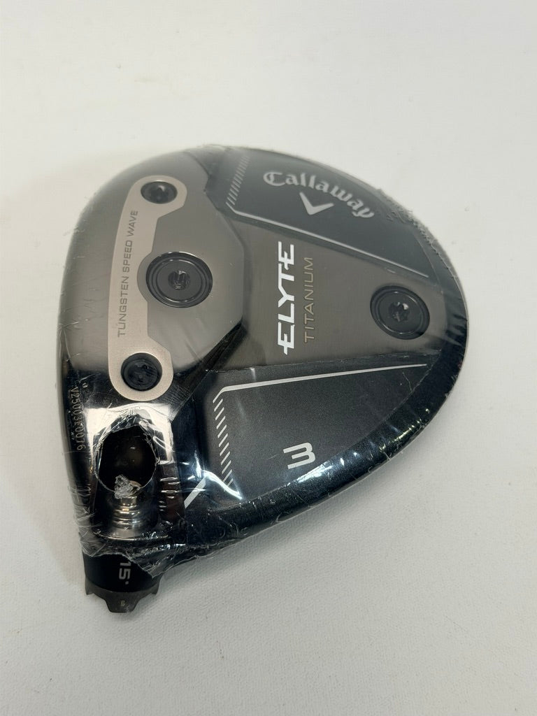 Callaway Elyte Titanium 3 Wood Head Only 15° LH Brand New + Headcover