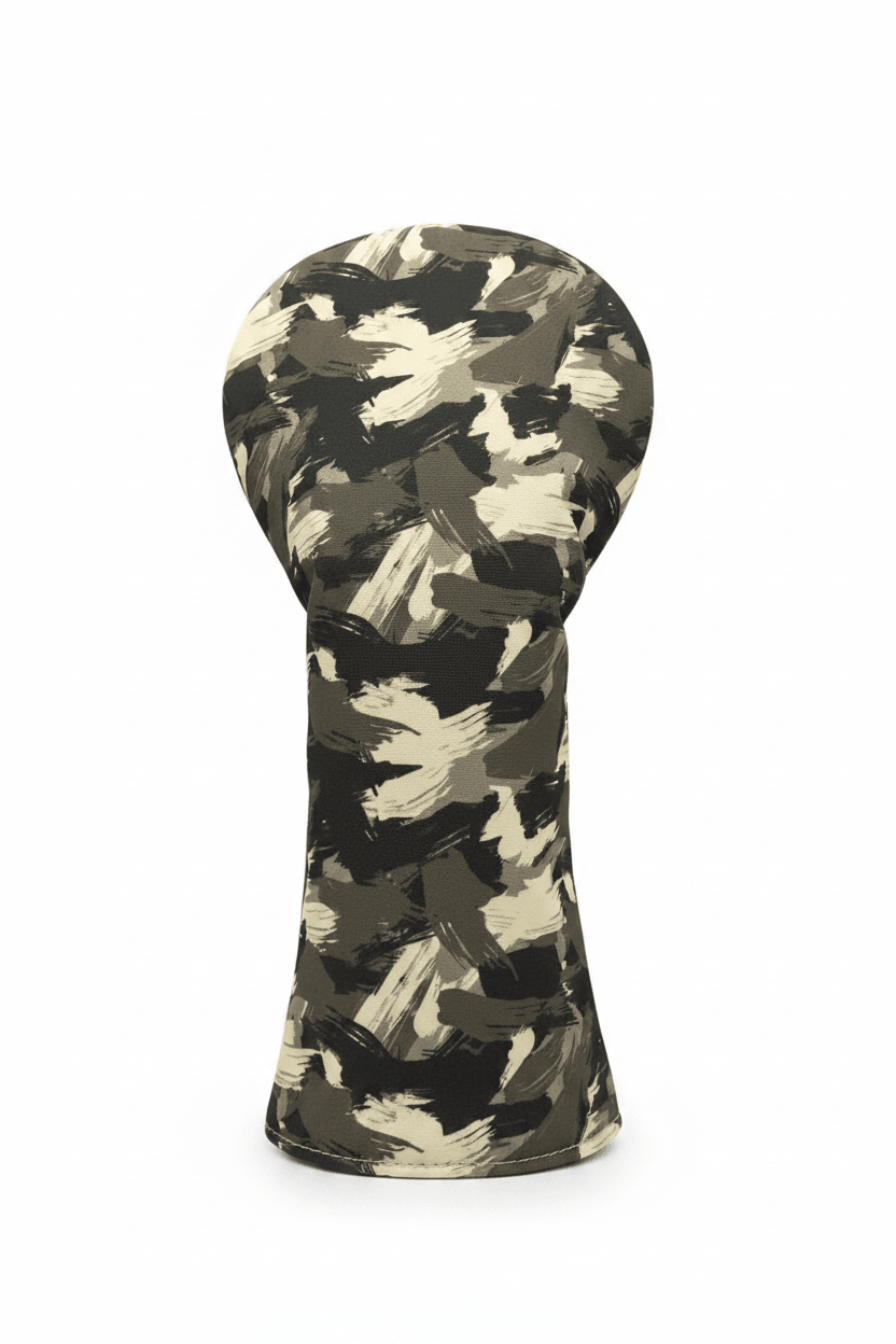 Camo Golf Headcover | Rugged Woodland Pattern + Soft-Lined Protection
