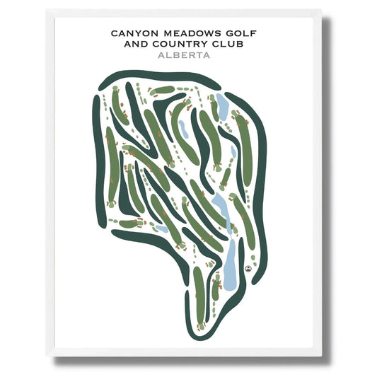 Canyon Meadows Golf and Country Club, Canada - Printed Golf Courses