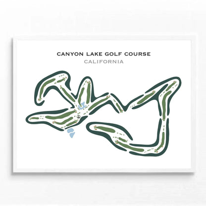 Canyon Lake Golf Course, California - Printed Golf Courses