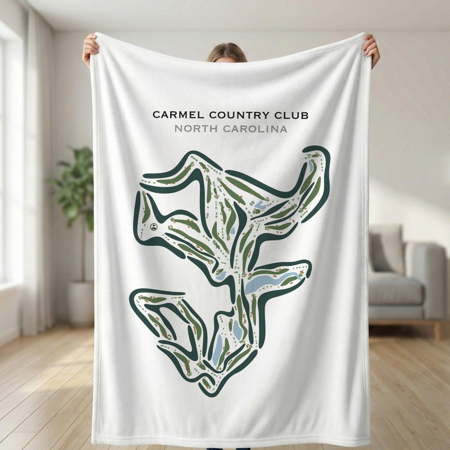 Carmel Country Club, North Carolina - Printed Golf Courses