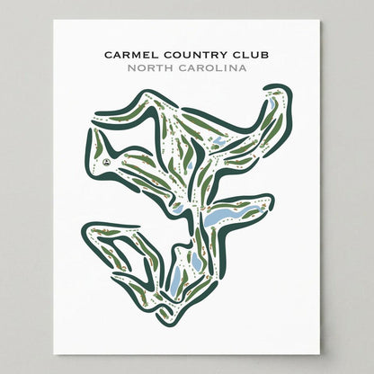 Carmel Country Club, North Carolina - Printed Golf Courses