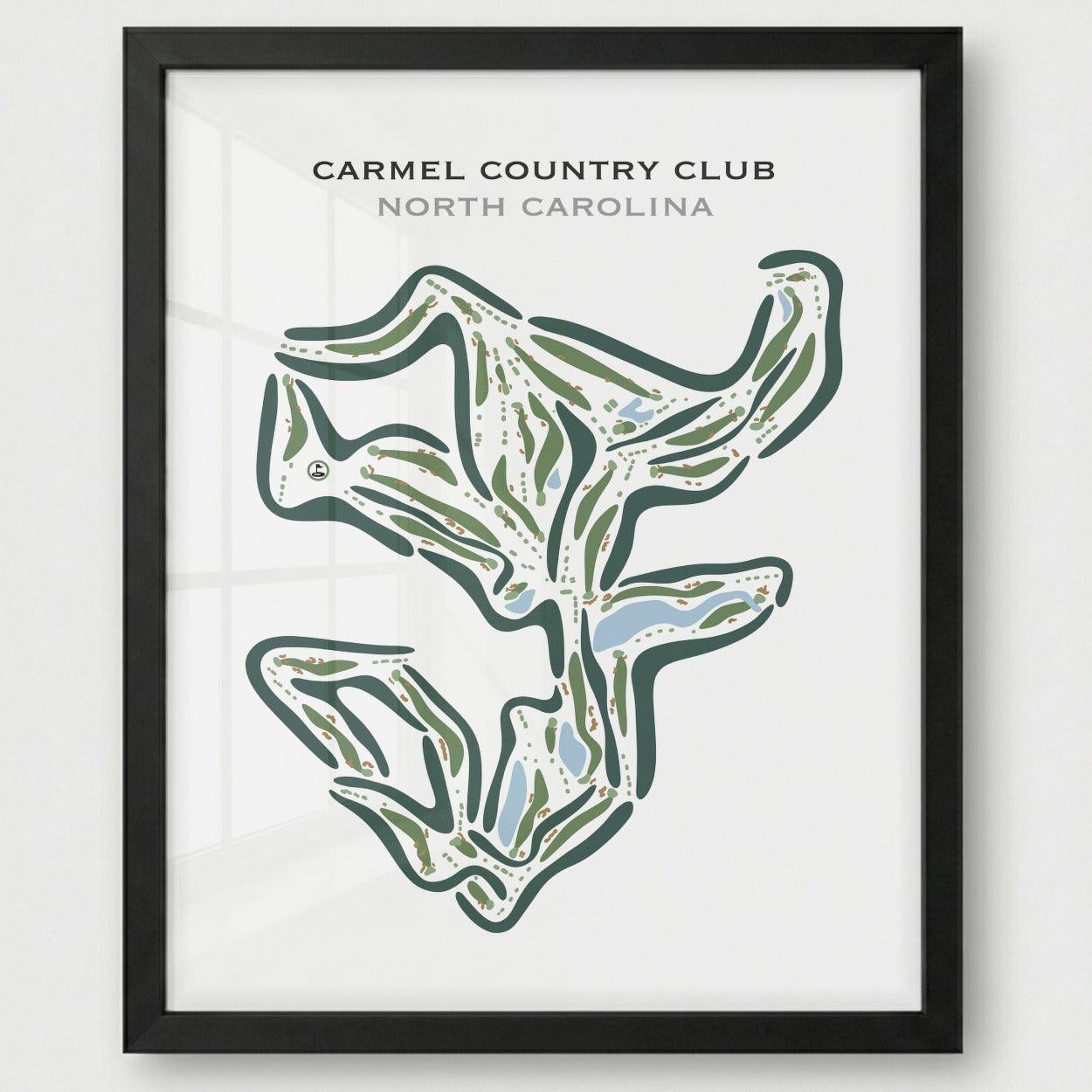 Carmel Country Club, North Carolina - Printed Golf Courses