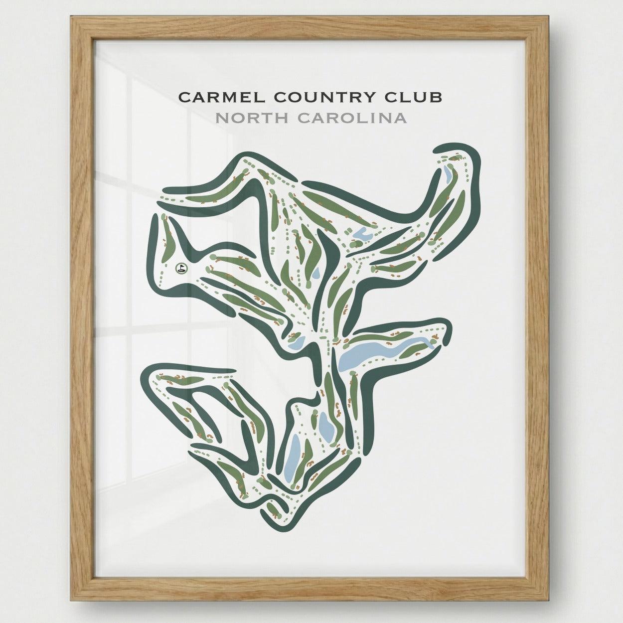 Carmel Country Club, North Carolina - Printed Golf Courses