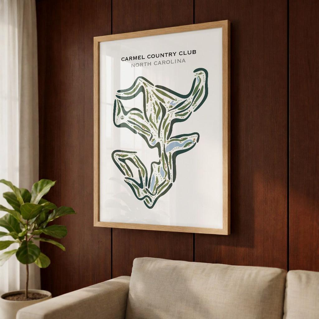 Carmel Country Club, North Carolina - Printed Golf Courses